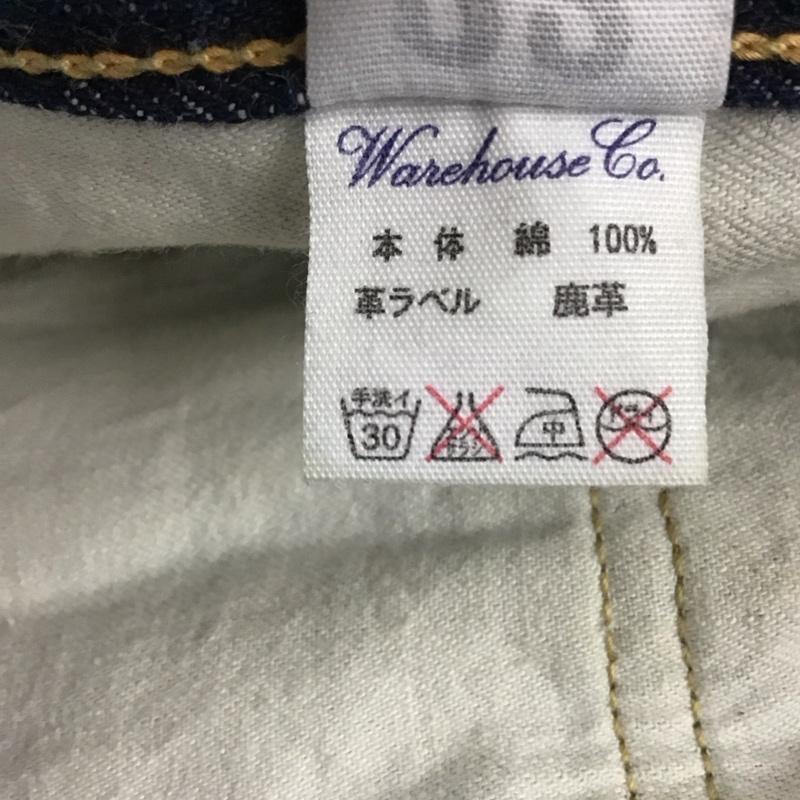 ウエアハウス WAREHOUSE パンツ デニム、ジーンズ デニムパンツ ストレートパンツ ワイドパンツ カジュアルパンツ 33インチ 無地 インディゴ / インディゴ /  メンズ USED 古着 中古 10119500