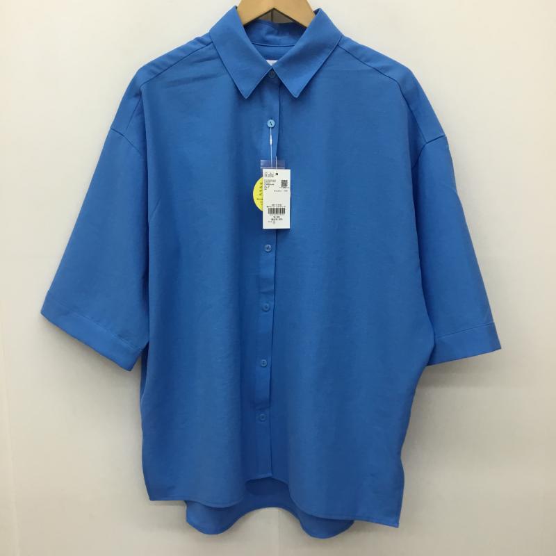 ローリーズファーム LOWRYS FARM シャツ、ブラウス 半袖 FREE 無地 青 / ブルー /  レディース USED 古着 中古 10134392