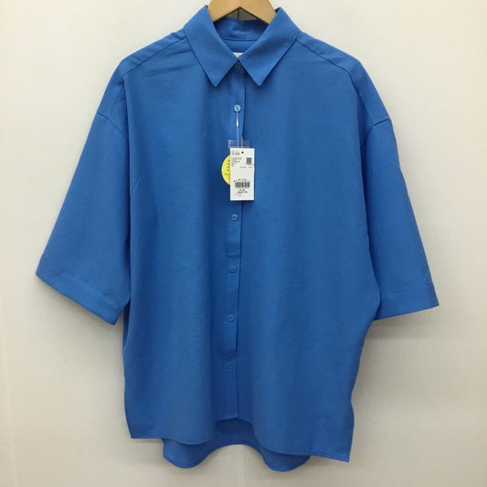 ローリーズファーム LOWRYS FARM シャツ、ブラウス 半袖 FREE 無地 青 / ブルー /  レディース USED 古着 中古 10134392