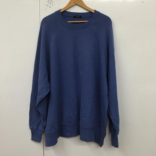 ジーナシス JEANASIS トレーナー 長袖 長袖トレーナー スウェット クルーネック プルオーバー FREE 無地 青 / ブルー /  レディース USED 古着 中古 10129775