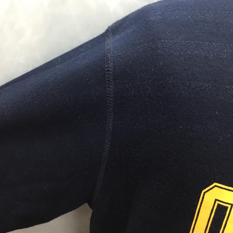 コーエン coen カットソー 七分袖 7525-609-8107 カレッジプリント M ロゴ、文字 紺 / ネイビー /  メンズ USED 古着 中古 10115530