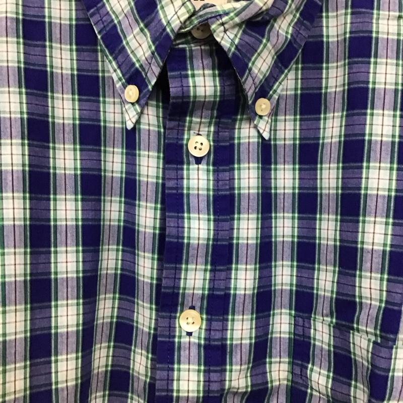 ギャップ GAP シャツ、ブラウス 半袖 半袖シャツ チェックシャツ ボタンダウンシャツ L チェック マルチカラー / マルチカラー /  メンズ USED 古着 中古 10129240