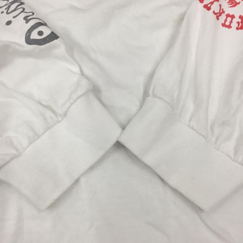 テンダーロイン TENDERLOIN カットソー 長袖 長袖カットソー クルーネックカットソー ロングスリーブカットソー プリントTシャツ XL プリント 白 / ホワイト /  メンズ USED 古着 中古 10114874