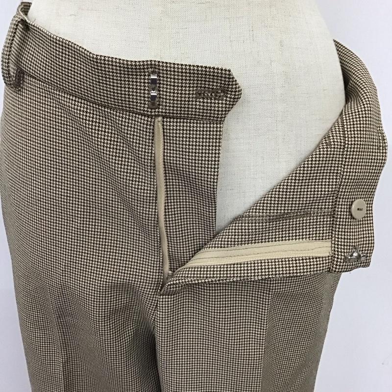 ニコアンド niko and... ボトムス ボトムス S201IK44SM センタープレスパンツ ストレートパンツ 3 チェック ベージュ / ベージュ / X 黒 / ブラック / X 茶 / ブラウン /  レディース USED 古着 中古 10121545