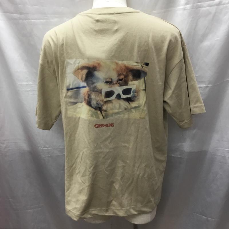 アズールバイマウジー AZUL BY MOUSSY Tシャツ 半袖 251fax90-089f 半袖カットソー プリントTシャツ L プリント ベージュ / ベージュ /  メンズ USED 古着 中古 10114358