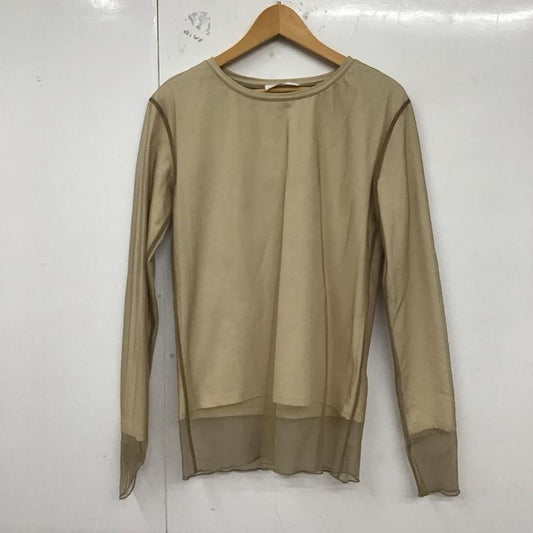 ヌナ NEUNA カットソー 長袖 NNIZI0722001 2wayレイヤードシアーロングカットソー FREE 無地 ベージュ / ベージュ /  レディース USED 古着 中古 10129235