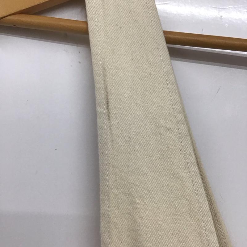 ザラ ZARA ワンピース ロングスカート デニムワンピース ジャンパースカート オールインワン M 無地 アイボリー / アイボリー /  レディース USED 古着 中古 10143722