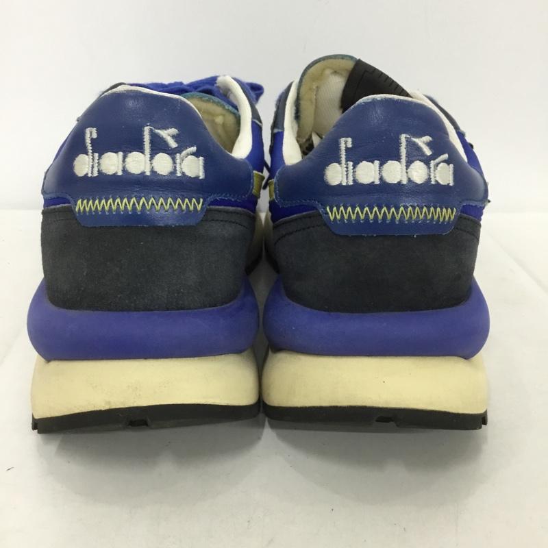 ディアドラ DIADORA スニーカー スニーカー 1012637 ローカット 27cm 27.0cm ロゴ、文字 青 / ブルー / X 黄 / イエロー /  メンズ USED 古着 中古 10136384