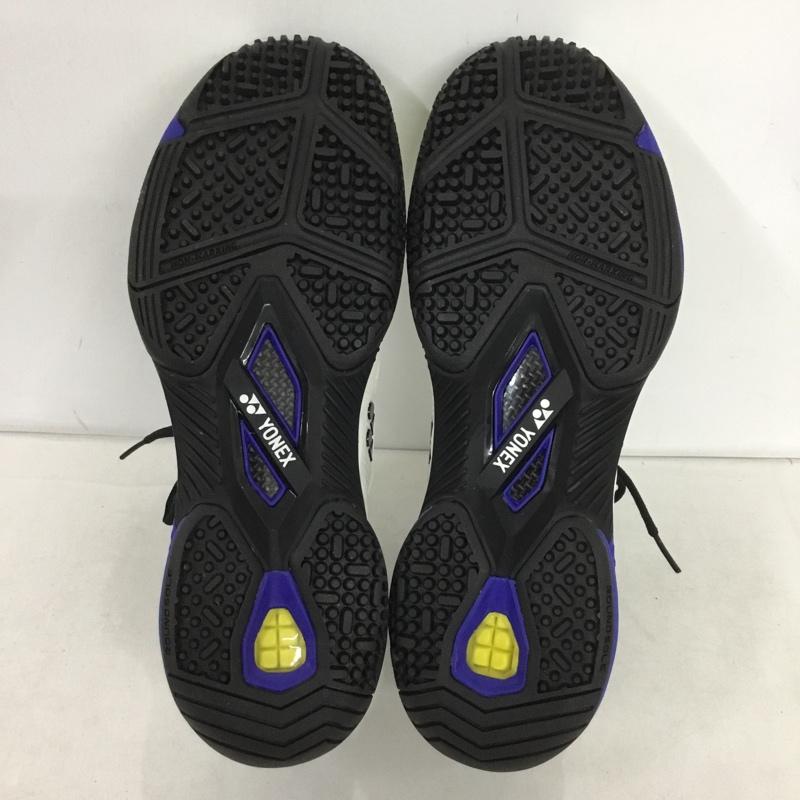 ヨネックス YONEX スニーカー スニーカー SHTF3MGC パワークッションフュージョンレブ3メンGC テニスシューズ 箱有 26cm 26.0cm ロゴ、文字 白 / ホワイト / X 黒 / ブラック / X 青 / ブルー /  メンズ USED 古着 中古 10149918