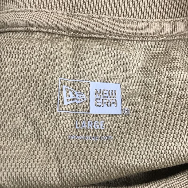 ニューエラ NEW ERA Tシャツ 半袖 L ロゴ、文字 X プリント 茶 / ブラウン /  メンズ USED 古着 中古 10107993