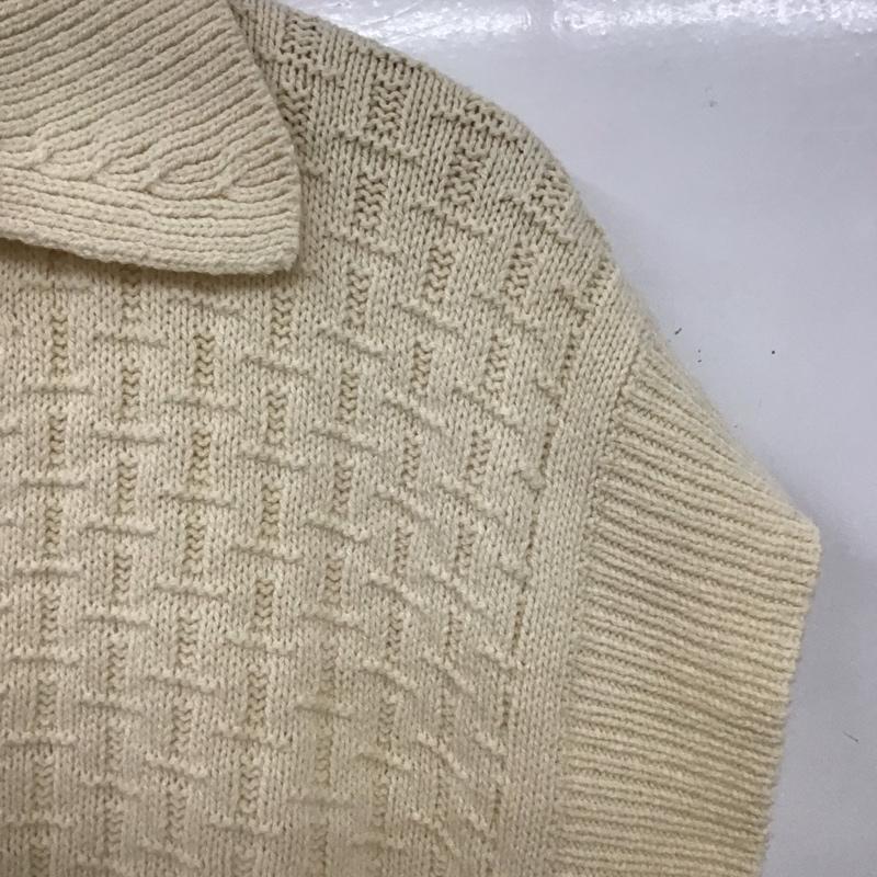 ザラ ZARA ニット、セーター 半袖 ベスト S 無地 アイボリー / アイボリー /  レディース USED 古着 中古 10136905