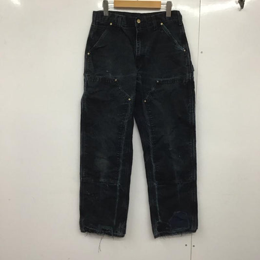 カーハート Carhartt パンツ ワークパンツ、ペインターパンツ ワークパンツ ストレートパンツ カーゴパンツ 30インチ 無地 紺 / ネイビー /  メンズ USED 古着 中古 10144177