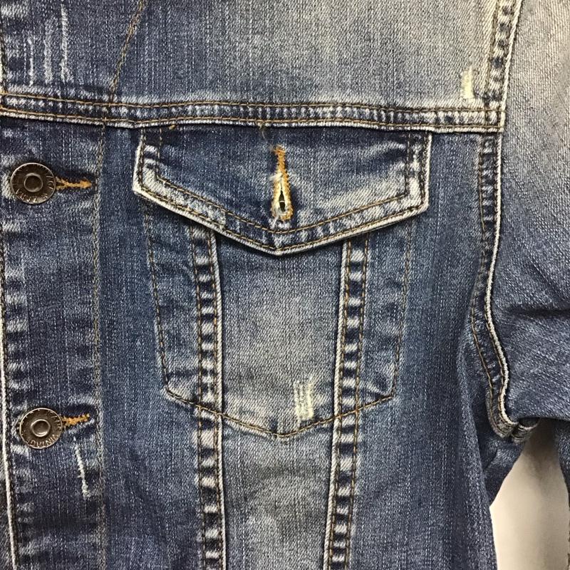 ザラ ZARA ジャケット、上着 ジャケット、ブレザー Gジャン 無地 水色 / ライトブルー /  レディース USED 古着 中古 10140383