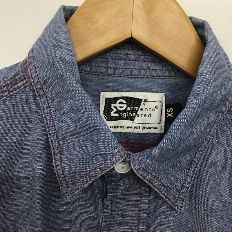 エンジニアードガーメンツ Engineered Garments シャツ、ブラウス 長袖 ワークシャツ シャンブレーシャツ XS 無地 青 / ブルー /  メンズ USED 古着 中古 10145224