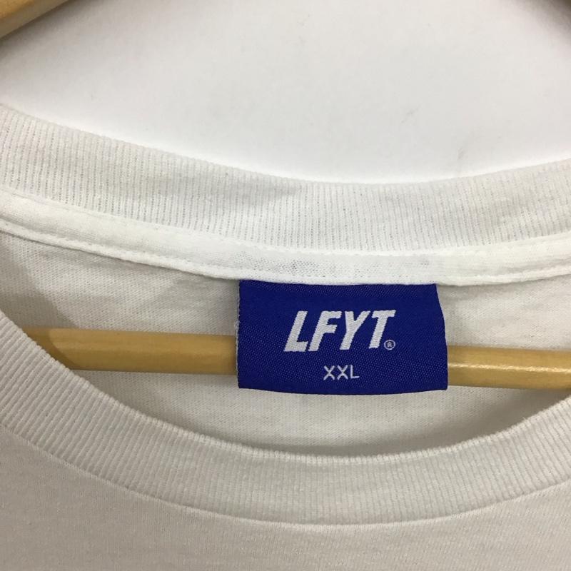ラファイエット Lafayette Tシャツ 半袖 半袖カットソー プリントTシャツ クルーネックカットソー XXL ロゴ、文字 白 / ホワイト /  メンズ USED 古着 中古 10131636