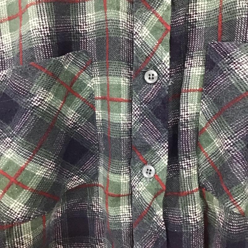 古着 USED シャツ、ブラウス 長袖 長袖シャツ チェックシャツ カラーシャツ M チェック マルチカラー / マルチカラー /  メンズ USED 古着 中古 10140265