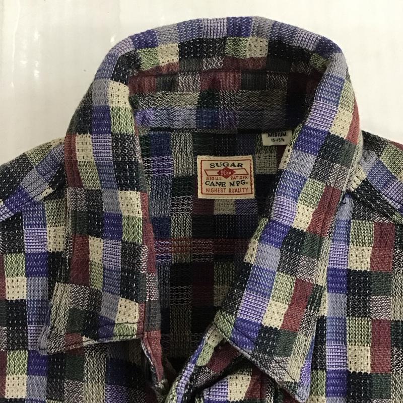 シュガーケーン SUGAR CANE シャツ、ブラウス 半袖 M チェック マルチカラー / マルチカラー /  メンズ USED 古着 中古 10113088