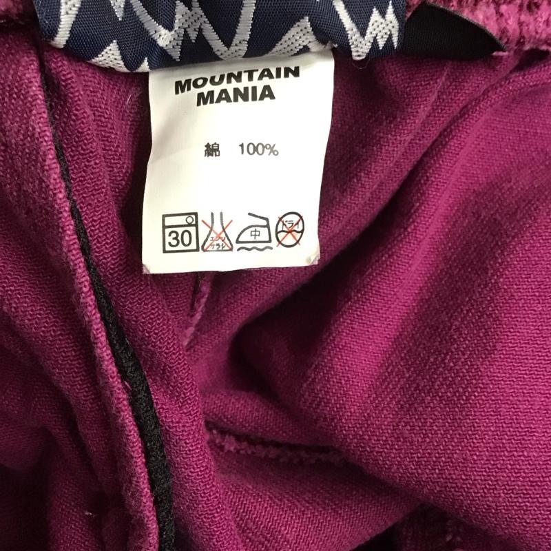 マウンテンマニア mountainmania パンツ ショートパンツ ショートパンツ ハーフパンツ カジュアルパンツ L ロゴ、文字 紫 / パープル /  メンズ USED 古着 中古 10129051