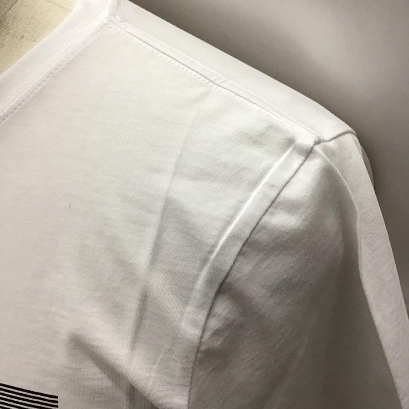 サタデーズサーフニューヨークシティー SATURDAYS SURF NYC Tシャツ 半袖 半袖カットソー プリントTシャツ クルーネックカットソー M ロゴ、文字 白 / ホワイト /  メンズ USED 古着 中古 10114116