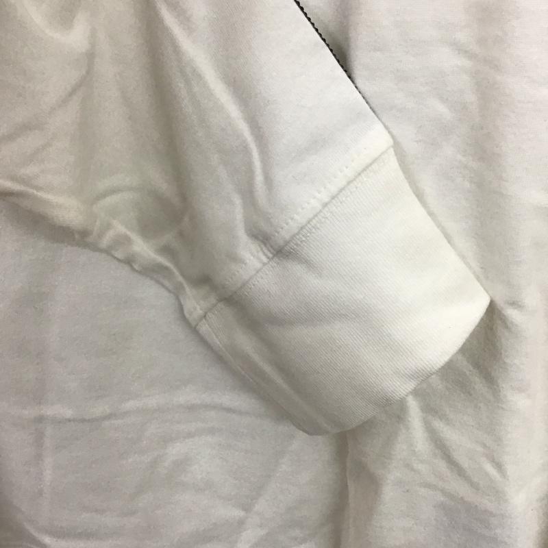 トミーヒルフィガー TOMMY HILFIGER カットソー 長袖 長袖カットソー プリントカットソー クルーネック S ロゴ、文字 白 / ホワイト /  メンズ USED 古着 中古 10132568