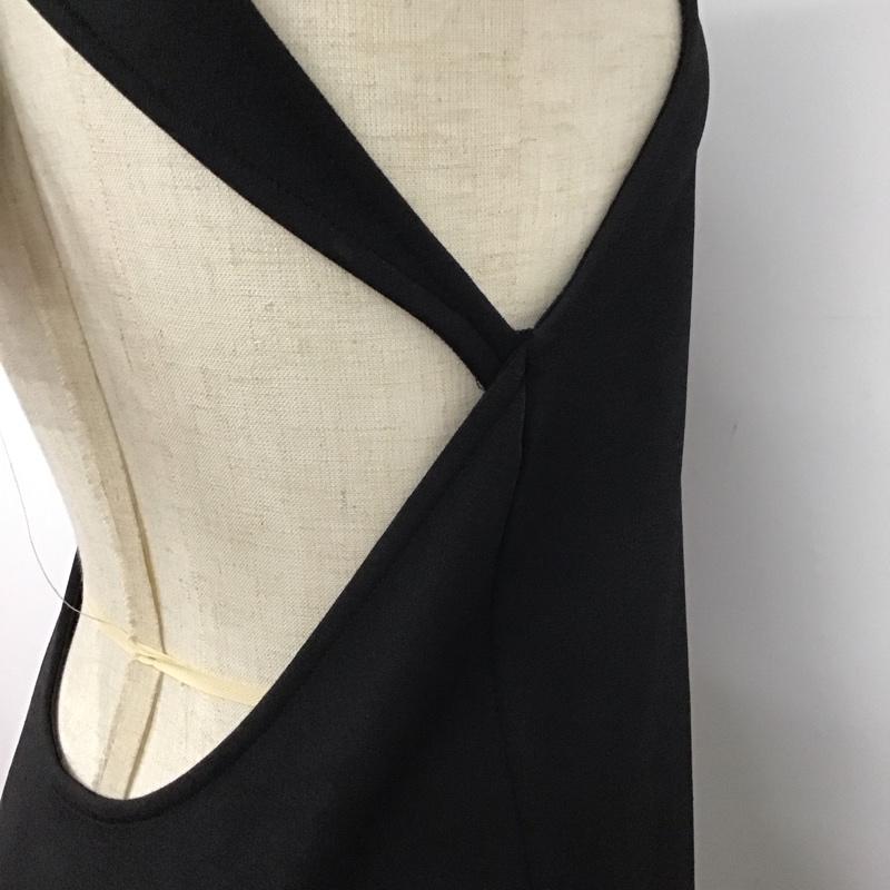 ザラ ZARA ワンピース ロングスカート 5039 335 800 ノースリーブ タグ付き バックオープン S 無地 黒 / ブラック /  レディース USED 古着 中古 10112948