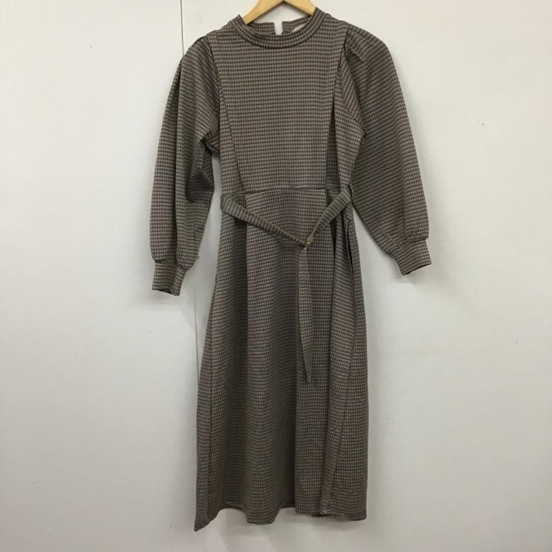 グローブ grove ワンピース ロングスカート S チェック マルチカラー / マルチカラー /  レディース USED 古着 中古 10120144