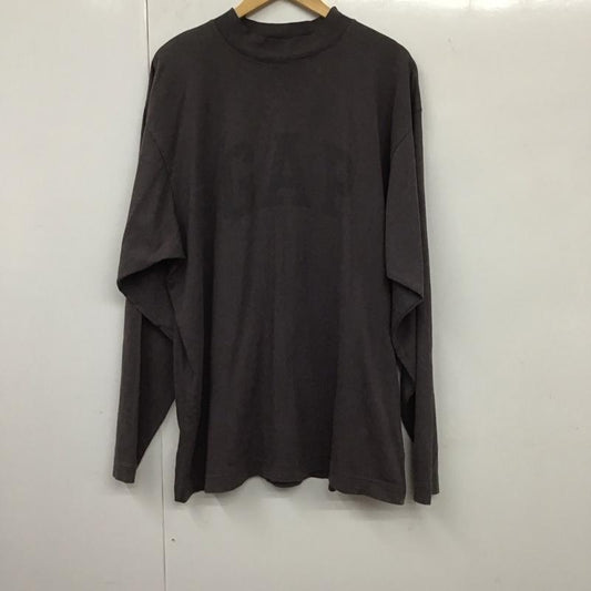 ギャップ GAP カットソー 長袖 YEEZY Engineered By BALENCIAGA YZY LongSleeveTee 長袖カットソー スタンドネック S ロゴ、文字 灰 / グレー /  メンズ USED 古着 中古 10132255