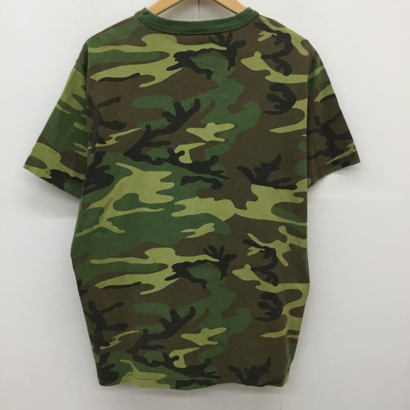 ステューシー STUSSY Tシャツ 半袖 M カモフラージュ柄・迷彩 緑 / グリーン /  メンズ USED 古着 中古 10144401