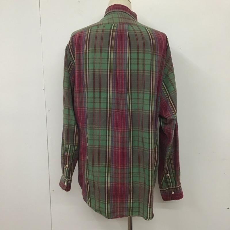 ラルフローレン RALPHLAUREN シャツ、ブラウス 長袖 長袖シャツ チェックシャツ ボタンダウンシャツ カジュアルシャツ 古着 L チェック マルチカラー / マルチカラー /  メンズ USED 古着 中古 10106635
