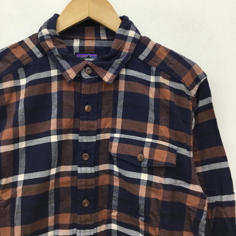 パタゴニア patagonia シャツ、ブラウス 長袖 S チェック 茶 / ブラウン /  メンズ USED 古着 中古 10135943