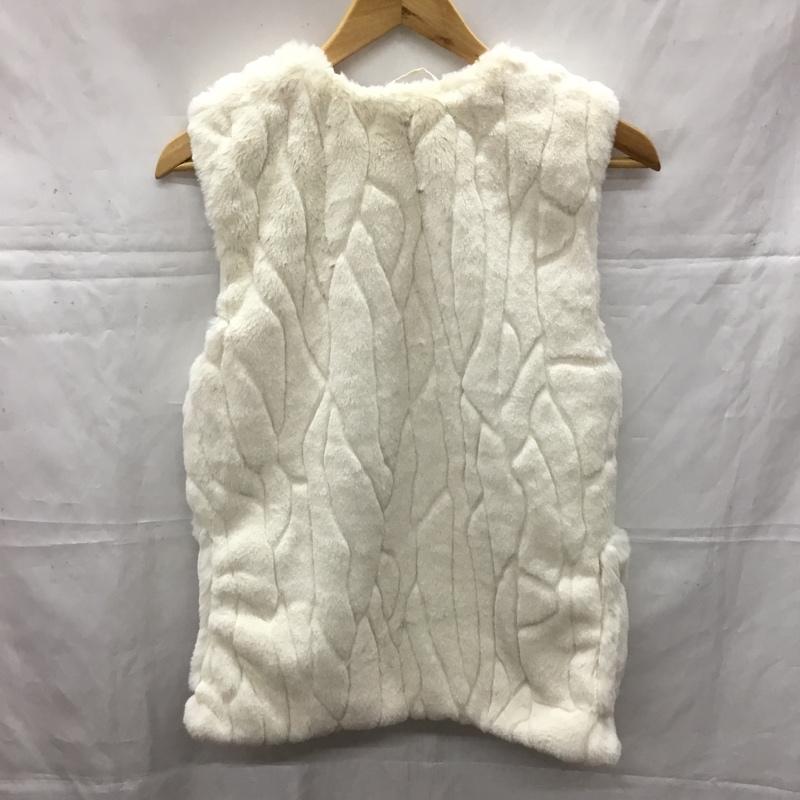 ザラ ZARA ベスト ベスト 160cm 無地 白 / ホワイト /  ガールズ USED 古着 中古 10110568