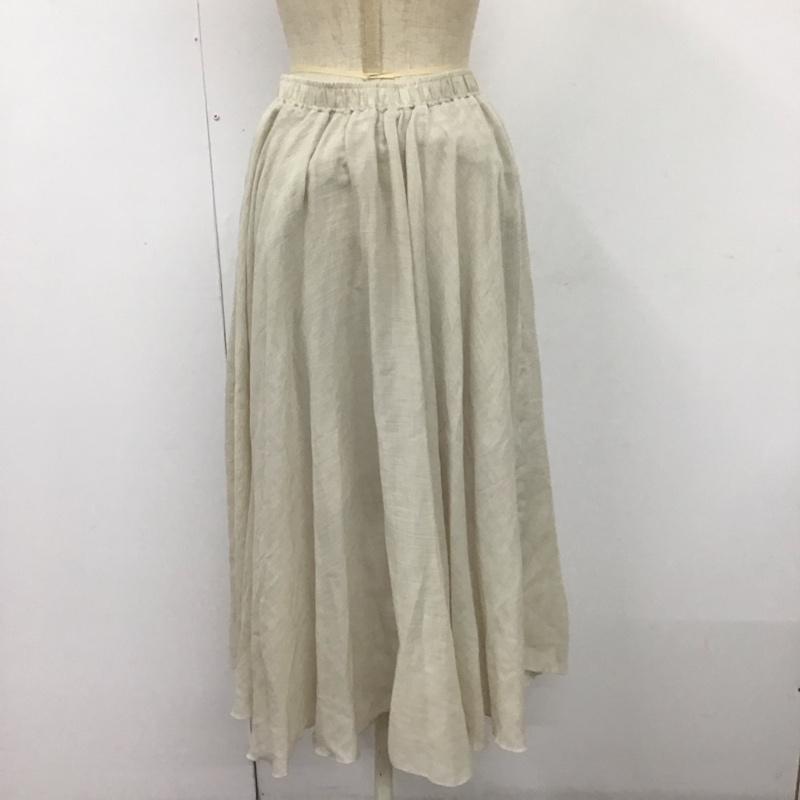サマンサモスモス Samansa Mos2 スカート ロングスカート 1504829 ボリュームフレアスカート FREE 無地 ベージュ / ベージュ /  レディース USED 古着 中古 10115097