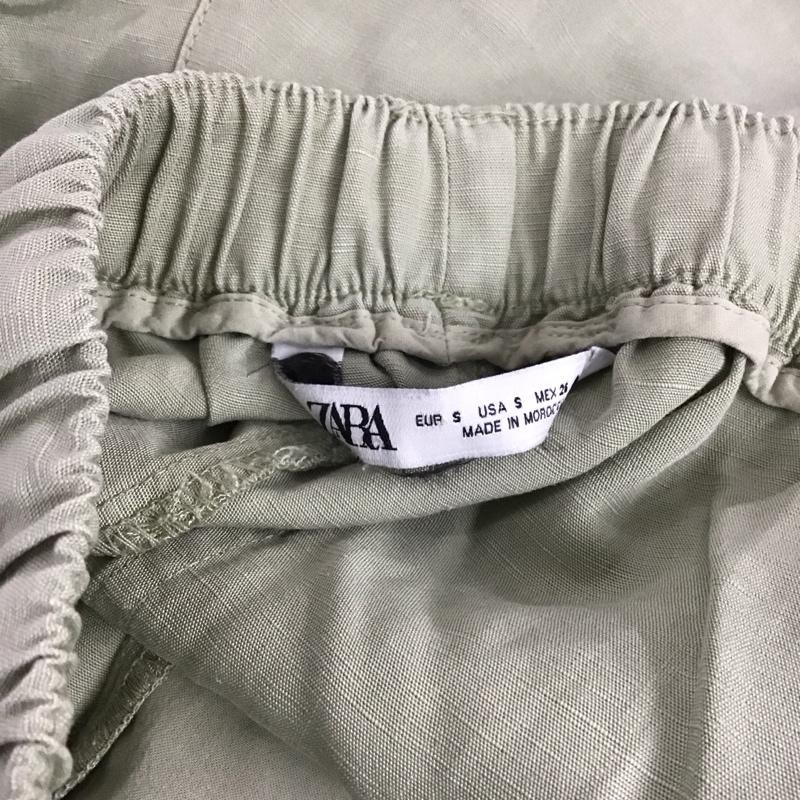 ザラ ZARA ボトムス ボトムス 4043 241 514 イージーパンツ S 無地 カーキ / カーキ /  レディース USED 古着 中古 10120019