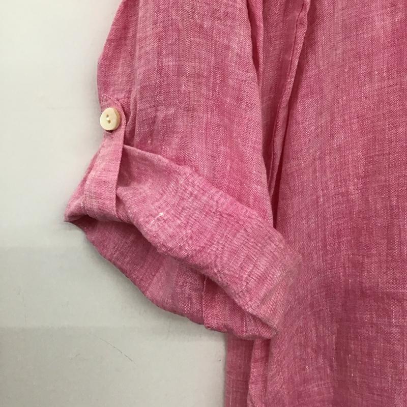 シンプリシテェ Simplicite シャツ、ブラウス 長袖 リネンシャツ 無地 桃 / ピンク /  レディース USED 古着 中古 10132776