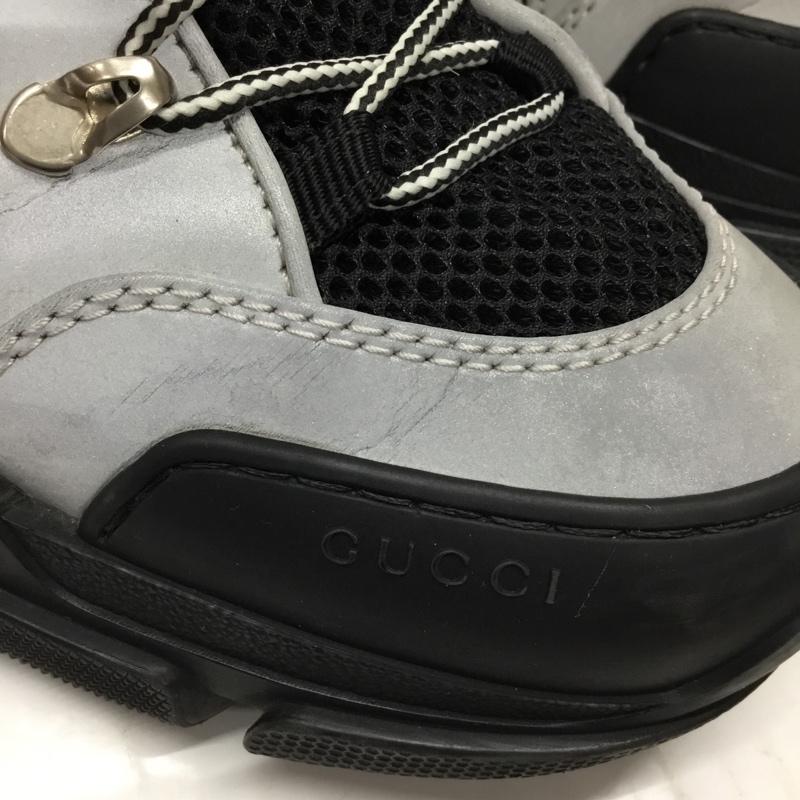 グッチ GUCCI スニーカー スニーカー フラッシュトレックスニーカー 箱有 8 ロゴ、文字 黒 / ブラック / X 灰 / グレー / X 青 / ブルー / X 黄 / イエロー /  メンズ USED 古着 中古 10110162
