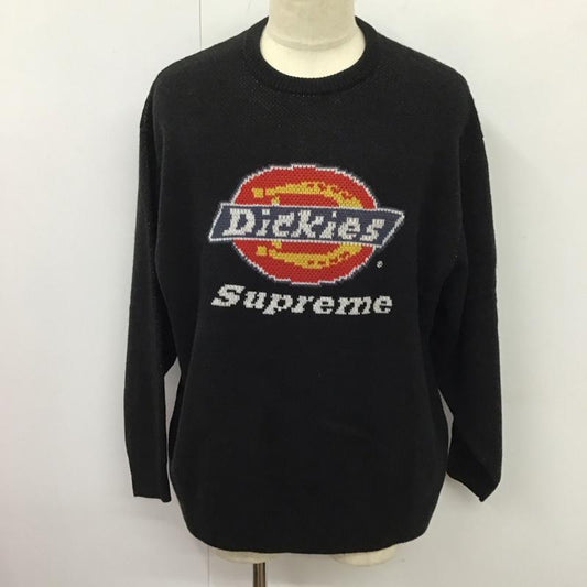 シュプリーム Supreme ニット、セーター 長袖 SupremeDickiesSweater 長袖ニットカットソー セーター L ロゴ、文字 黒 / ブラック /  メンズ USED 古着 中古 10115395