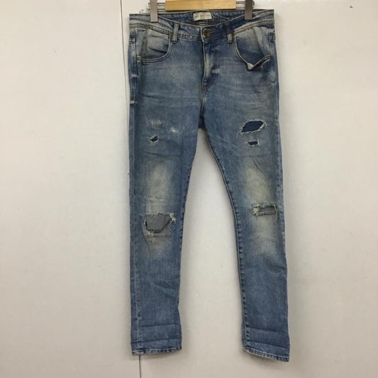 ザラメン ZARA MAN パンツ デニム、ジーンズ デニムパンツ スリムパンツ カジュアルパンツ ストレッチパンツ 38 無地 インディゴ / インディゴ /  メンズ USED 古着 中古 10129276