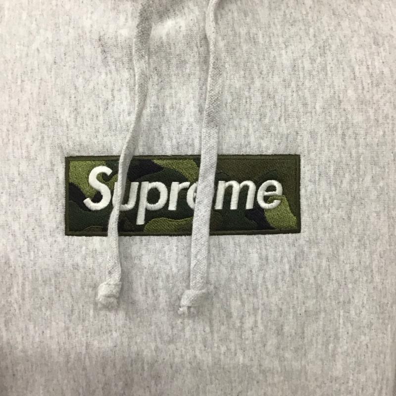 シュプリーム Supreme パーカー 長袖 23AW BoxLogoHoodedSweatshirt 長袖パーカー プルオーバーパーカー M ロゴ、文字 灰 / グレー /  メンズ USED 古着 中古 10124501
