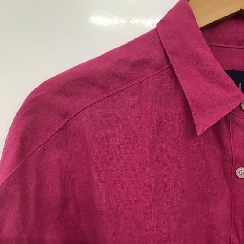 ジュール ド ランゲージ JOUR de Language ワンピース ひざ丈スカート BLVJCM0105 シャツワンピース 長袖 リネン混 1 無地 マゼンタ / マゼンタ /  レディース USED 古着 中古 10143937