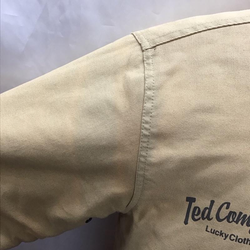 テッドマン TEDMAN ジャケット、上着 ジャケット、ブレザー ジップアップジャケット ジャンパー ジャケット カジュアルジャケット アウター XL ロゴ、文字 ベージュ / ベージュ /  メンズ USED 古着 中古 10113251