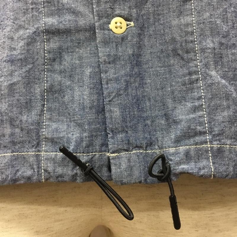 デンハム DENHAM シャツ、ブラウス 半袖 27190-4-40802 シャンブレーシャツ 半袖シャツ XS 無地 インディゴ / インディゴ /  メンズ USED 古着 中古 10115756