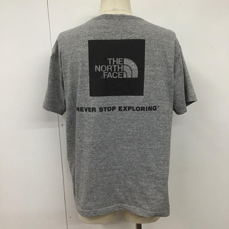 ザノースフェイス THE NORTH FACE Tシャツ 半袖 XL ロゴ、文字 灰 / グレー /  メンズ USED 古着 中古 10109772