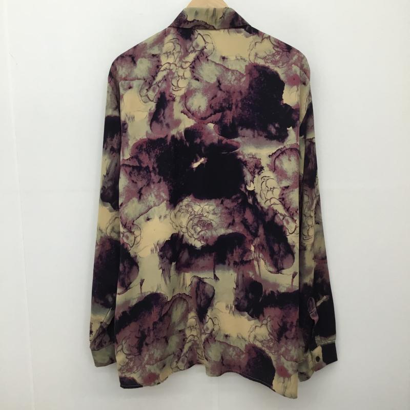グラム glamb シャツ、ブラウス 長袖 GB0224/SH09 glamb グラム Abstract Galaxy Shirt アブストラクトギャラクシーシャツ M 総柄 紫 / パープル / X ベージュ / ベージュ /  メンズ USED 古着 中古 10140929