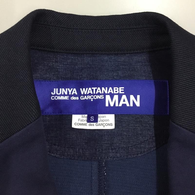 コムデギャルソン・ジュンヤワタナベマン COMME des GARCONS JUNYA WATANABE MAN ジャケット、上着 ジャケット、ブレザー ws-j014 2017SSエルボーパッチジャケット 長袖ジャケット アウター S 無地 紺 / ネイビー /  メンズ USED 古着 中古 10116140