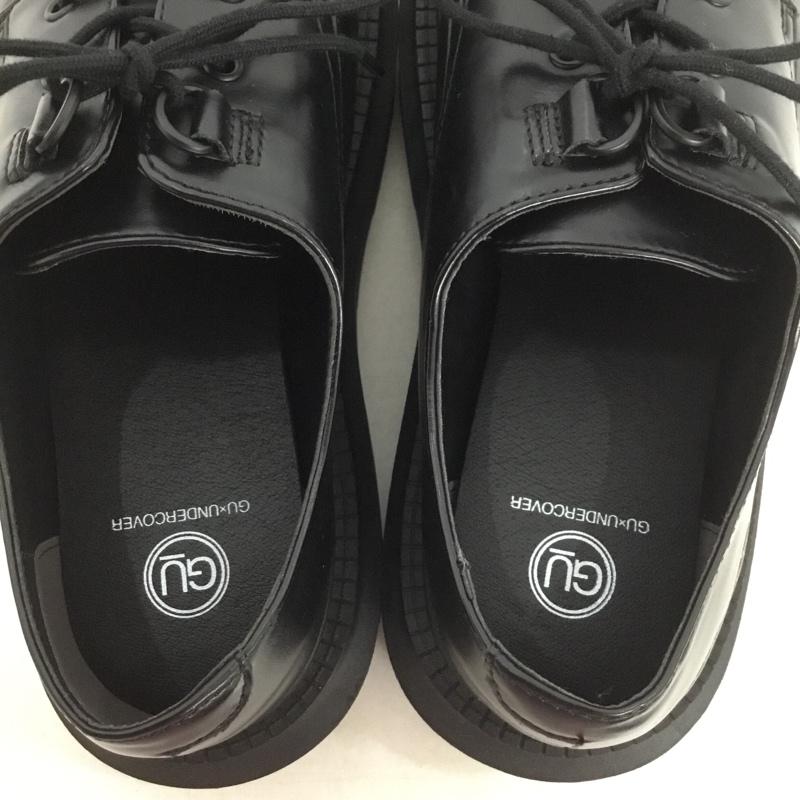 ジーユー GU カジュアルシューズ カジュアルシューズ 352514 チャンキーソールプレーントゥシューズ フェイクレザー 27cm UNDERCOVER 27.0cm 無地 黒 / ブラック /  メンズ USED 古着 中古 10139980