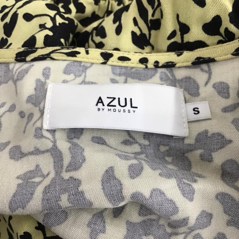 アズールバイマウジー AZUL BY MOUSSY ワンピース ロングスカート 250DSS33-153B ブーケフラワーワンピース S 花柄 黄 / イエロー / X 黒 / ブラック /  レディース USED 古着 中古 10123084
