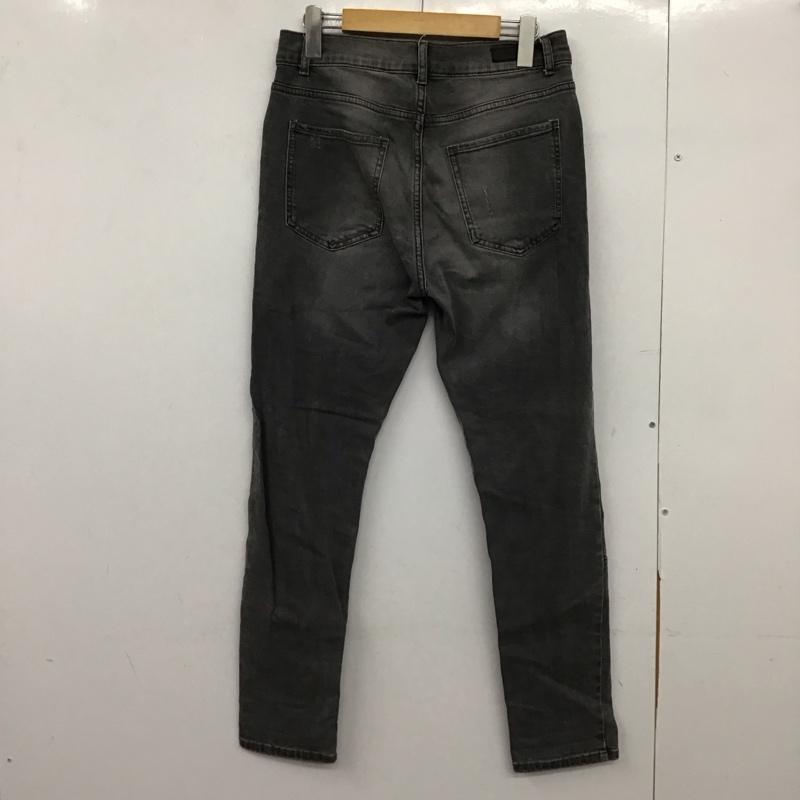 ザラメン ZARA MAN パンツ デニム、ジーンズ デニムパンツ スリムパンツ カジュアルパンツ ストレッチパンツ 36 ダメージ加工 ダークグレー / ダークグレー /  メンズ USED 古着 中古 10149738