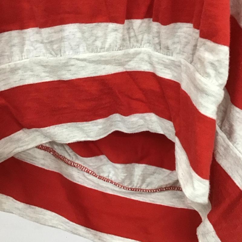 ジュンヤワタナベコムデギャルソン JUNYA WATANABE COMME des GARCONS カットソー 半袖 半袖カットソー ドルマンスリーブ ボーダー M ボーダー柄 灰 / グレー / X 赤 / レッド /  レディース USED 古着 中古 10136265