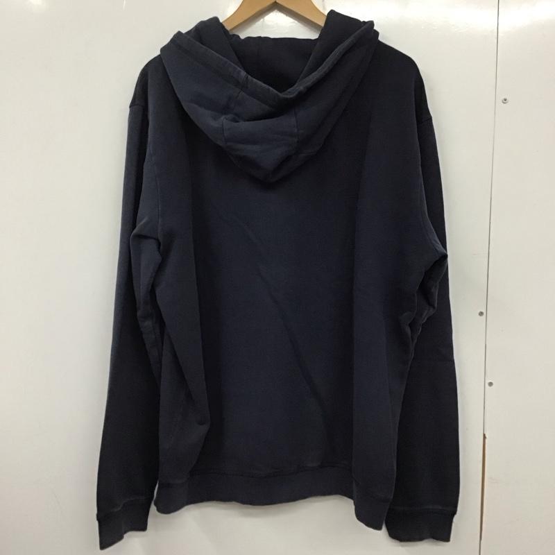 ゲス Guess パーカー 長袖 長袖パーカー プルオーバーパーカー スウェット XL ロゴ、文字 紺 / ネイビー /  メンズ USED 古着 中古 10137052