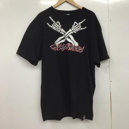古着 USED Tシャツ 半袖 半袖カットソー プリントTシャツ クルーネックカットソー バンドTシャツ XXL ロゴ、文字 黒 / ブラック /  メンズ USED 古着 中古 10145720